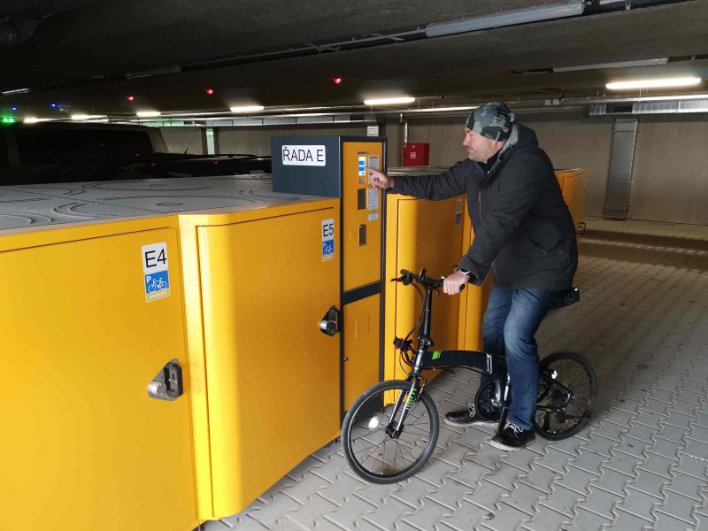 Bike Box - Benešov, parkovací dům