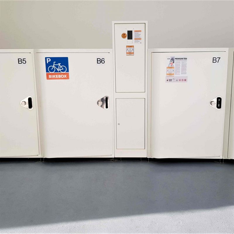 Bike Box - Choceň, terminál v zeleni